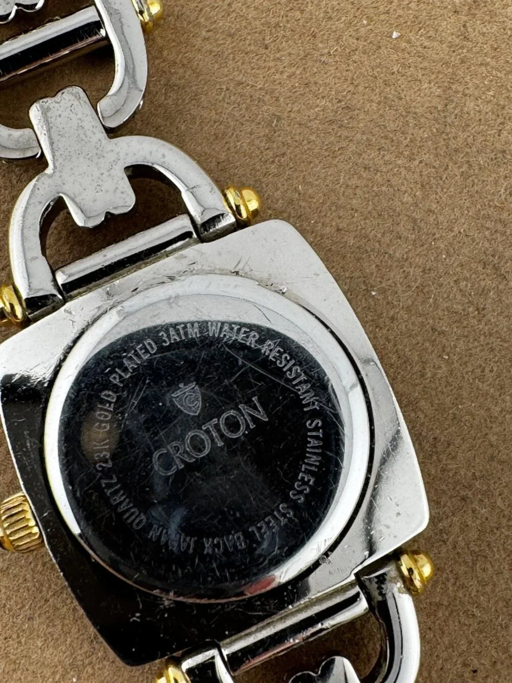 Vintage Croton Two Tone Gold and Silver Watch